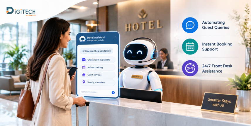 AI Chatbots for Hotels: Automating Guest Queries, Instant Booking Support, and 24/7 Front Desk Assistance